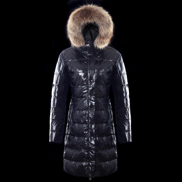 Moncler Slash semplice e protezione della pelliccia lunga calda Cappotti uscita